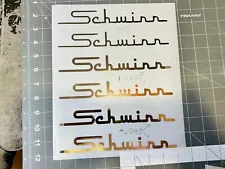 TWO Schwinn Decals For Car Bike Many Sizes & Colors Buy 2 Pairs Get 1 Pair Free