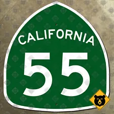 California state route 55 highway marker road sign Orange County Newport 17x18