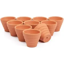 10x Mini Terra Cotta Terracotta Pots Flower Clay Planters for Succulent 1.5"