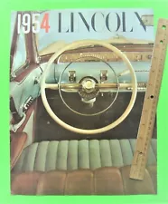 1954 LINCOLN HUGE DLX 8-pg COLOR CATALOG Brochure CONVERTIBLE Capri COSMO Xlnt+