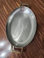 Vintage copper au gratin pan 12" X 8" Unmarked VGUC