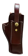 Triple K 39 Brown Leather Holster With Magazine Pouch For Beretta 92FS Good