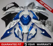 For BMW S1000RR 2015 16 2016 ABS Injection Mold Bodywork Fairing Kit Blue White (For: 2016 S1000RR)