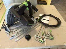 Festool TS 75 EQ Plunge Cut Circular Saw - 561438, Plus 2 55” Tracks & Clamps!