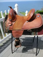 14'' circle y bob marshall treeless sport leather western Barrel saddle