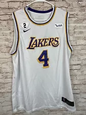 NBA Nike Men's Caruso #4 Lakers Swingman Jersey Gianna Bryant #2 Patch sz 56 3XL