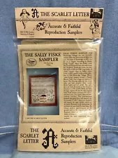 The Scarlet Letter SALLY FISKE Cross Stitch Sampler Complete Kit Old Sturbridge