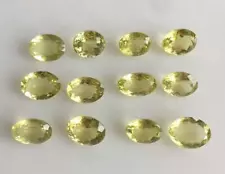 8x10mm Oval Cut Natural Lemon Quartz loose Gemstone for sale Wholesale lots