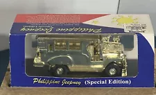 Philippine Jeepney Die Cast Metal Gold Manila Special Edition