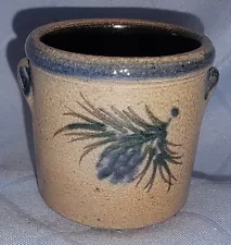 Miniature Rowe Pottery Pine Cone Crock