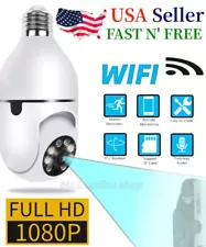 Wireless Security 360° 1080P IP E27 Light Bulb Camera Wi-Fi IR Night Smart Home