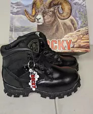 Rocky 6" ALPHA FORCE 6167 Womens Comp Toe Black Waterproof Boots size 6 M - NEW