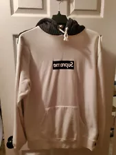 Supreme x CDG Comme Des Garcons Harold Hunter Box Logo Hoodie Large 2014