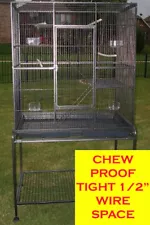 54" LARGE 1/2" Spacing 4-Levels Ferret Chinchilla Sugar Glider Rabbit Rat Cage