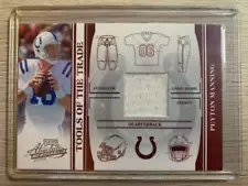 Peyton Manning memorabilia card