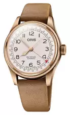 Oris Big Crown Automatic Leather / Bronze Bracelet Mens Watch 754 7741 3161-Set