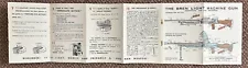 WW2 BREN LIGHT MACHINE GUN ORIGINAL BOOKLET. ALSO NOTES & COLOURED PULL OUT