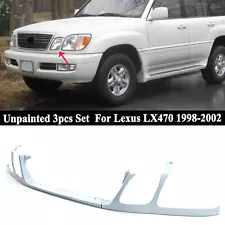 3PCS For Lexus LX470 1998-2002 Front Bumper Headlight Trim Under Network Primer (For: 2000 Lexus LX470)