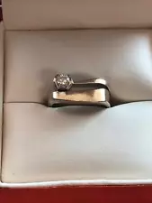 14k White Gold Diamond ring for sale (0.25CT)