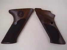 Colt Woodsman 3rd Series Fine English Walnut Checker Pistol Grips w/Colt Logo D