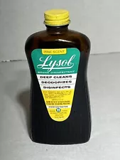 LYSOL DISINFECTANT CONCENTRATE BROWN BOTTLE 1970s