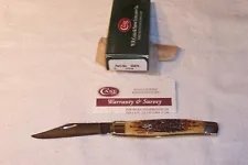 CASE JACK KNIFE ANTIQUE BONE ITEM #03476 MADE 11-25-03 IN USA NIB