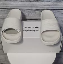 New Lacoste x Ricky Regal Limited Edition Rare Pink Slides Size 11