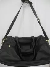 Givenchy Black All Leather Carry On Duffle Bag Lock Shoulder Strap Sale!