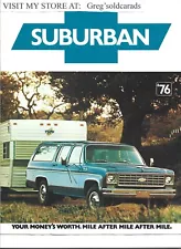 Original 1976 Chevrolet Suburban 8 page Dealer Sales Brochure, catalog