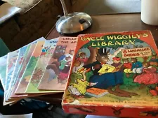 Antique Uncle Wiggily’s Library Boxed Set 8 Linen like Books