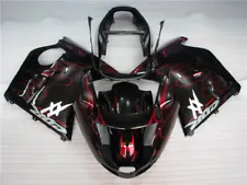 Black&Red Injection Fairing Bodywork Kit Fit For Honda CBR1100XX Blackbird 97-07