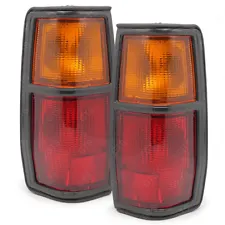 Pair Tail Lights Lamp Black For Nissan/Datsun 720 Ute Pathfinder D23 1982 1984