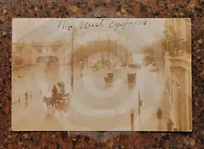 Vintage Postcard | San Antonio TX | 1913 Flood | Travis Street Toward St. Mary’s