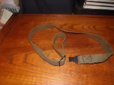 Yugo green OD web sling for sks rifle clip on end fair condition cut end