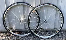 NOS Mavic KSYRIUM SL SSC Silver Alloy Rim Brake Clincher Road Wheelset GORGEOUS