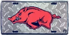 Arkansas Razorbacks NCAA "Diamond" License Plate