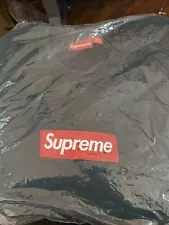 Supreme Box Logo Crewneck - Dark Pine Green - Large - FW22 Sealed