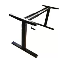 Hand Crank Stand up Desk Frame Manual Height Adjustable Stand Standing Desk Base