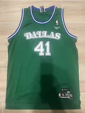 Dirk Nowitzki Dallas Mavericks Reebok Jersey Swingman HWC 87/88 Mavs Sewn Men XL