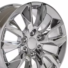 20 inch Chrome 5916 Rim Fits Chevy Tahoe Silverado Wheel 2337622 20x9 (For: 2020 Tahoe)