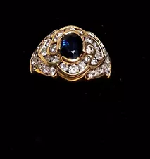 18k Ring Lot Montana YOGO Sapphire NOT Scrap