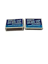 2 Lot Vintage Ohio Blue Tip Strike Anywhere Kitchen Matches. 1977