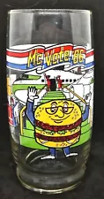 Vintage 1986 McVote McDonald's Election Campaign Vote For Big Mac Glass Tumbler