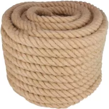 Natural Jute Rope Twisted Manila Rope Hemp Rope for Craft Dock DIY Cord