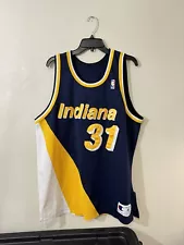 Vintage Reggie Miller Indiana Pacers Champion Authentic Jersey SIZE 48