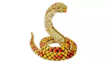 Giant Snake Stuffed Animal, 110 inch(9 Feet) Plush Toy for Kids, Yellow Snake