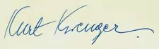 "77 Sunset Strip" Kurt Kreuger Hand Signed 3X5 Card COA