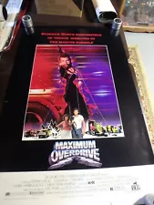 "MAXIMUM OVERDRIVE" STEPHEN KING ORIGINAL ROLLED ONE SHEET POSTER SET!