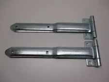 Used Cargo Utility Trailer RV Door 16" Strap Hinges / Pair / Offset Bent Hinges