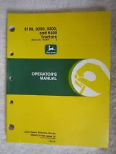 JOHN DEERE 9100, 9200, 9300, & 9400 TRACTOR OPERATORS MANUAL